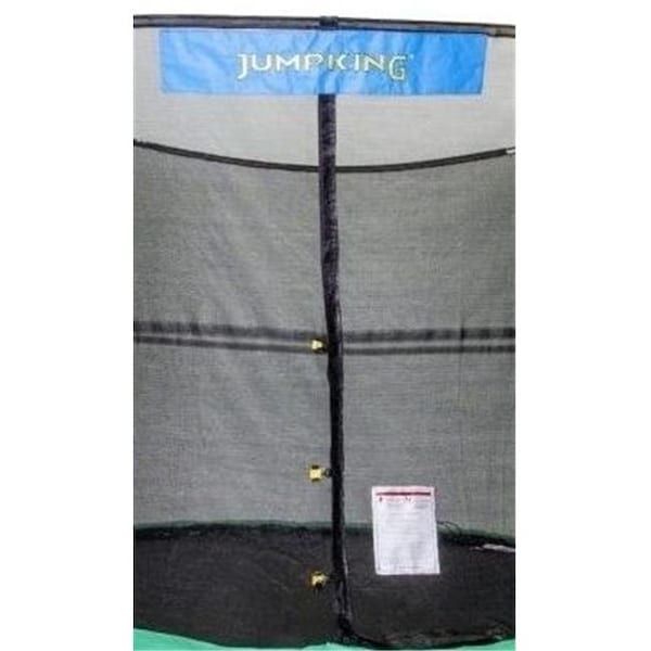 Jumpking Jumpking NET14-SP6-5.5JK 14 ft. Enclosure Netting with 6 Short Poles for 5.5 in. Springs with JK Logo Model NET14-SP6/5.5JK - main